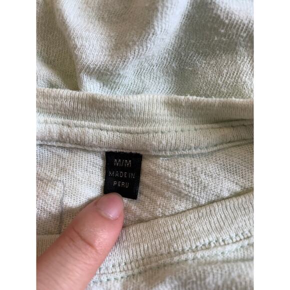 ATM Women's Long Sleeve Destroyed Slub Jersey T-Shirt Sage Green Size Medium - Picture 4 of 6